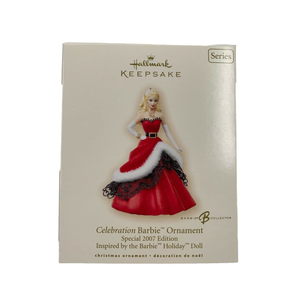 Barbie 2007 Hallmark Holiday Celebration Barbie #8 Ornament