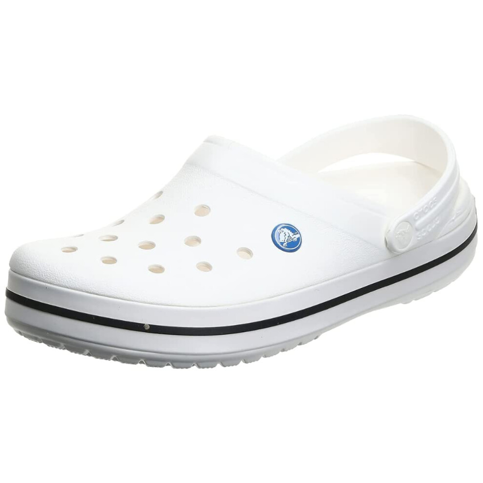 Crocs Unisex-Adult Crocband Clog White 9 Women/7 Men
