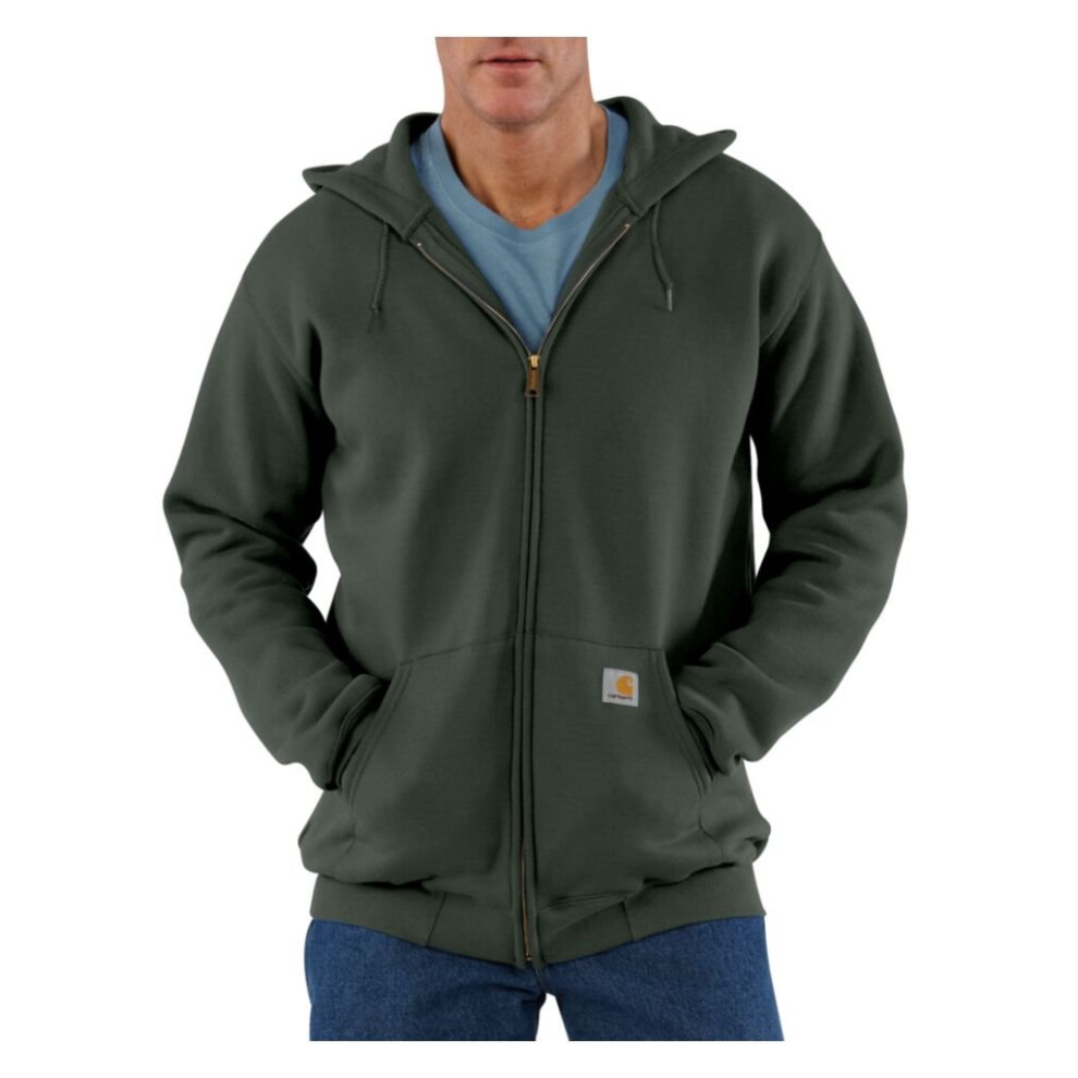 Carhartt Men's Loose Fit Midweight Full-Zip Sweatshirt Olive X-Large Tall