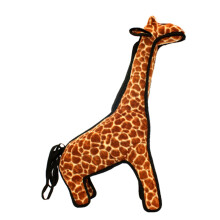 TUFFY - World's Tuffest Soft Dog Toy - Zoo Giraffe - Multiple Layers. Made Durable Strong & Tough. Interactive Play Tug Toss & Fetch. Machine Washab