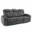 MORE4HOMES (Grey) ASHTON 3 SEATER FABRIC AUTO RECLINER SOFA 3
