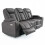 MORE4HOMES (Grey) ASHTON 3 SEATER FABRIC AUTO RECLINER SOFA 4