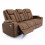 MORE4HOMES (Brown) ASHTON 3 SEATER FABRIC AUTO RECLINER SOFA 4