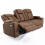 MORE4HOMES (Brown) ASHTON 3 SEATER FABRIC AUTO RECLINER SOFA 5