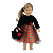 Ropa de muñeca Emily Rose para muñeca de 18 pulgadas, vestido de fiesta