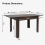 ELECWISH Expandable Dining Table Space Saving Compact 4-6 Seat Kitchen Desk UK 7
