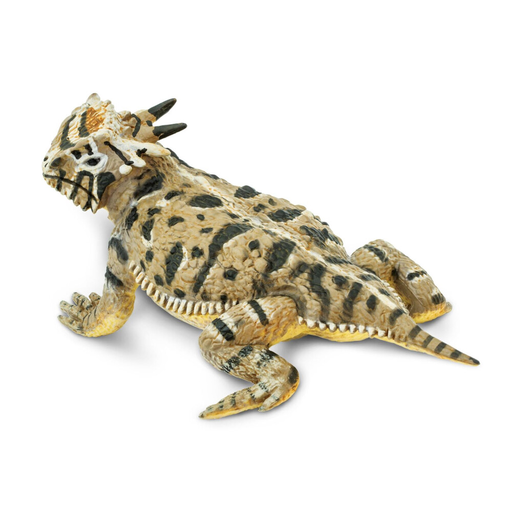 Safari Ltd. Horned Lizard Figurine - Lifelike 5.25 Figure - Educational Toy For Boys Girls And Kids Ages 3+