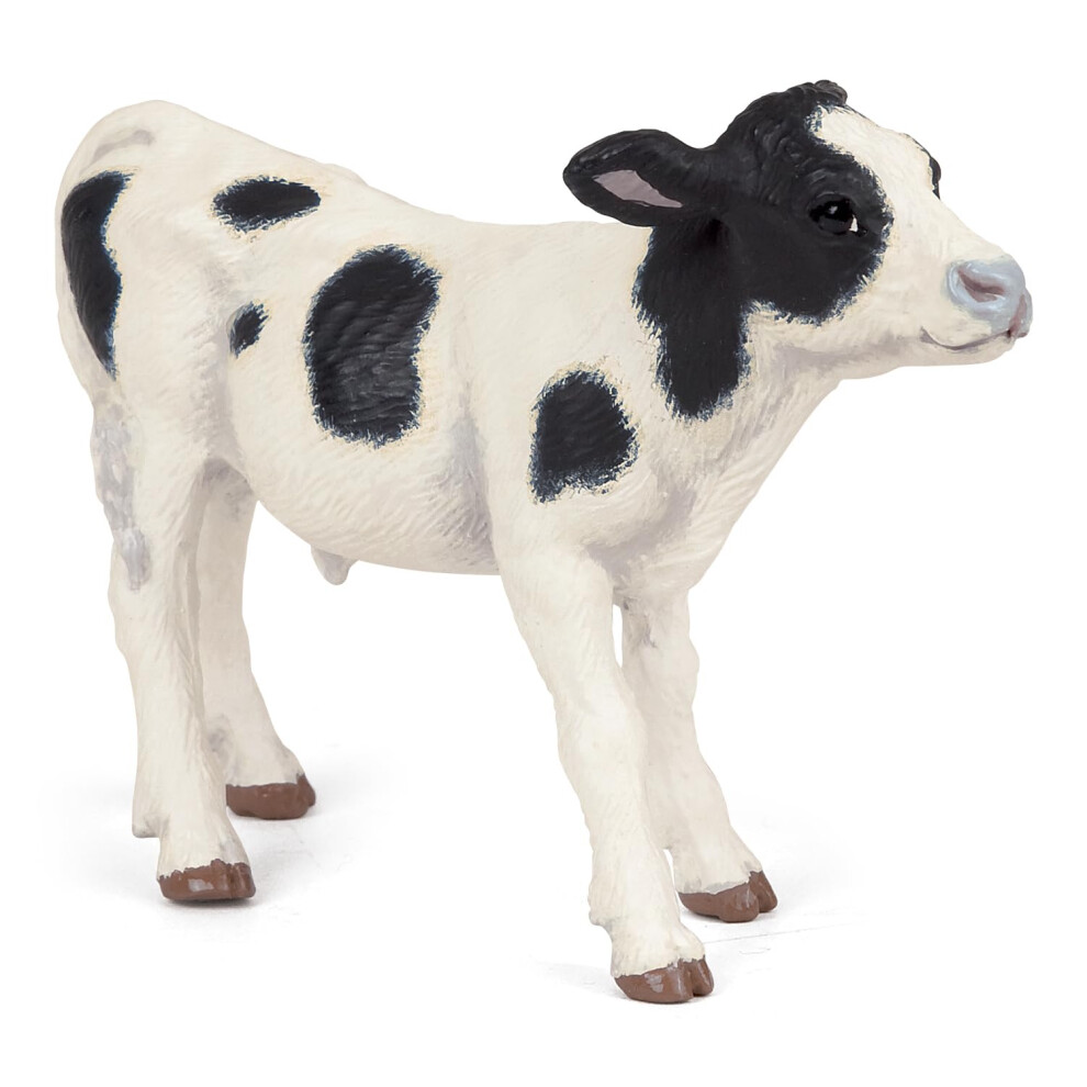 Papo Black And White Calf Figure