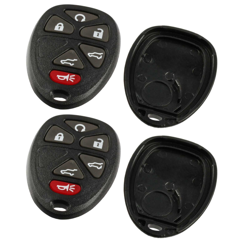 Coque de clé pour télécommande d'entrée sans clé compatible avec Chevrolet Tahoe Suburban/Cadillac Escalade/GMC Yukon 2007 2008 2009 2010 2011 20