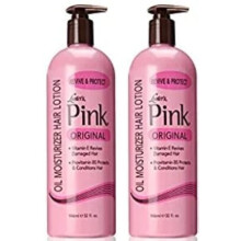 Luster's Scurl Pink Oil Moisturizer Haarlotion 32 Unzen (Verpackung kann variieren) (2er Pack)