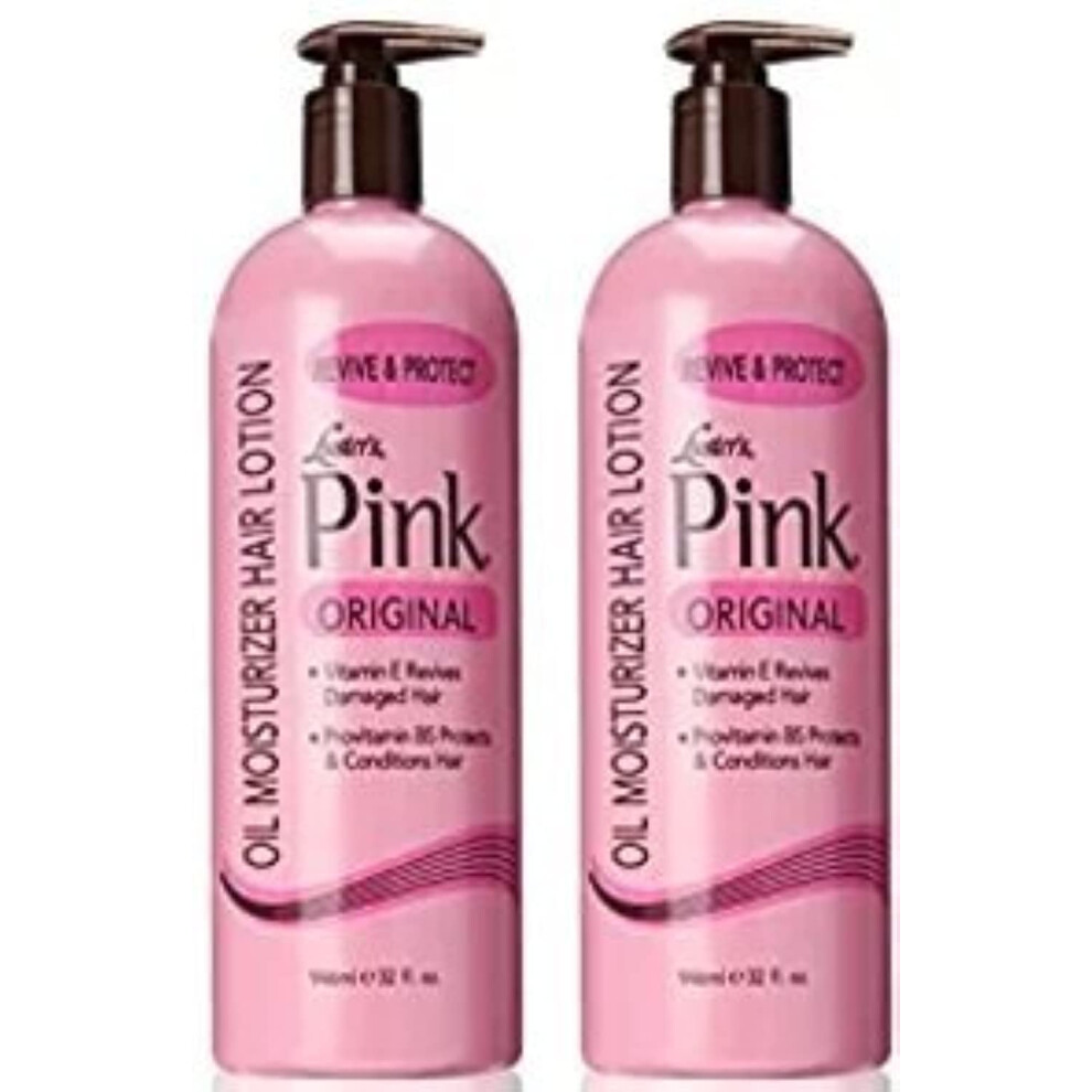 Luster's Scurl Pink Oil Moisturizer Hair Lotion 32 Ounce Packaging May Vary 2 Pack