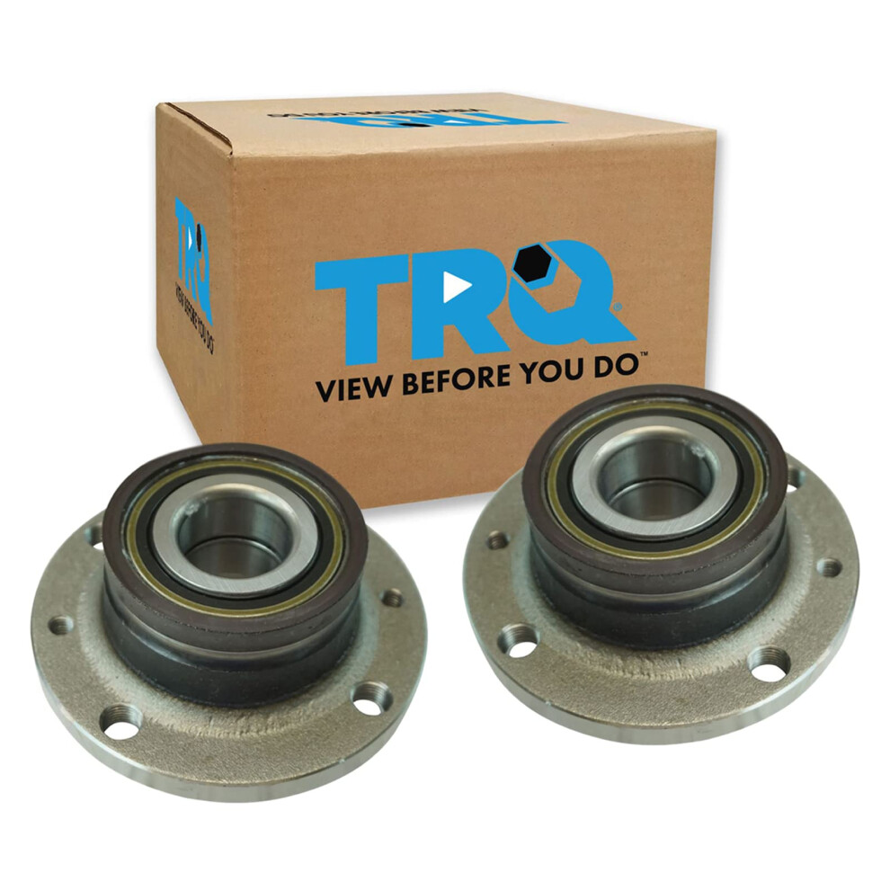 Trq Rear Wheel Hub Bearings Assembly Set Compatible With 2012-2019 Fiat 500 191213538289