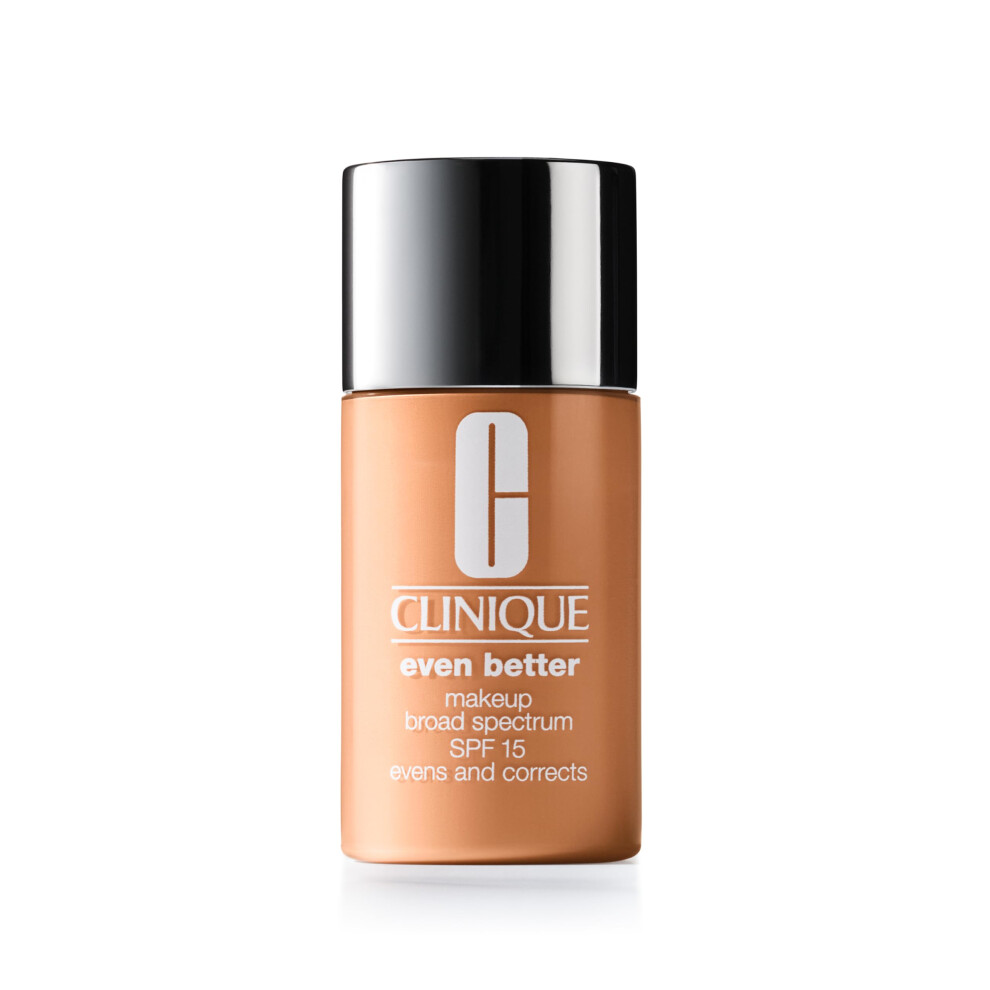 Clinique Even Better Makeup Medium Coverage Foundation Broad Spectrum SPF 15 | Evens Skin Tone + Reduces Dark Spots  Latte