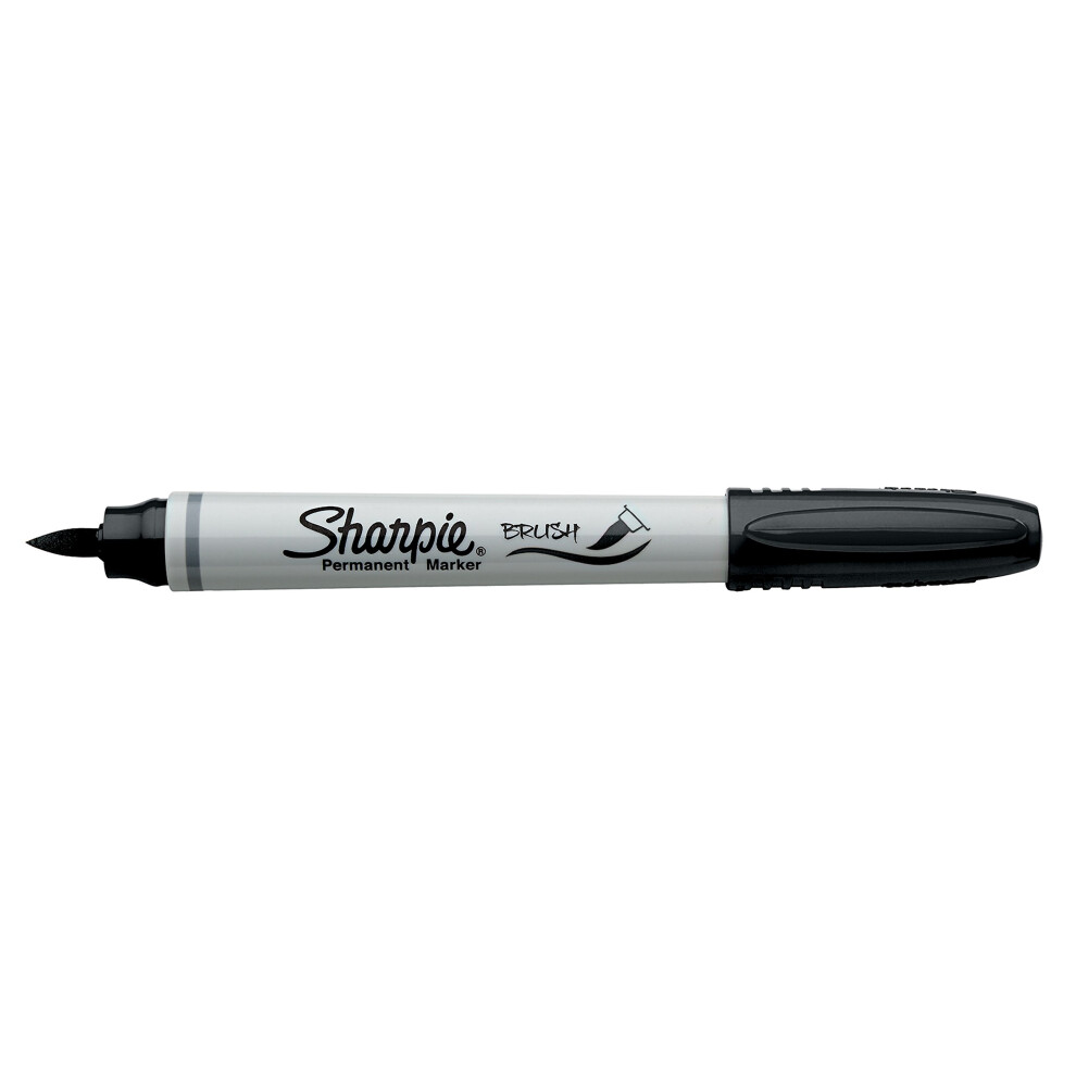 SHARPIE Black Brush Tip Permanent Marker 1810705