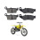 Motorcycle Front and Rear Brake Pads Disc Brake Pads for RM125 06-09 DRZ400E 2000- 2007 DRZ400S 2000- 2017 2