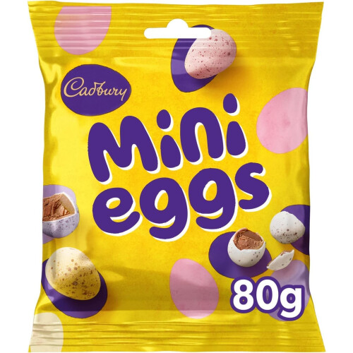 Cadbury ( Pack Of 24) Cadbury Milk Chocolate Easter Mini Eggs 80g