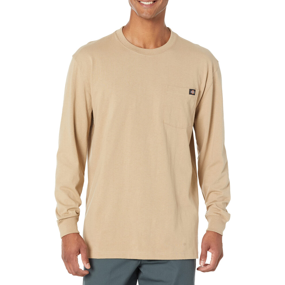 Dickies Men's Long Sleeve Heavyweight Crew Neck Desert Sand XX-Large