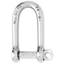 Wichard Long D Shackles loose pin long d shackle 1/4in