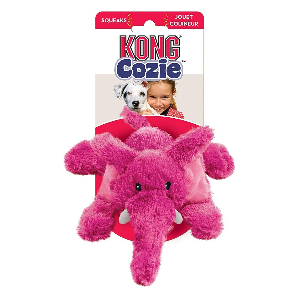 Kong Cozie Elmer The Elephant Dog Toy Small