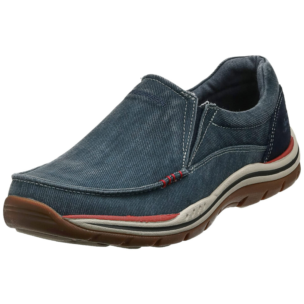 Skechers USA Men's Expected Avillo Relaxed-Fit Slip-On Loafer Navy 7 Medium US