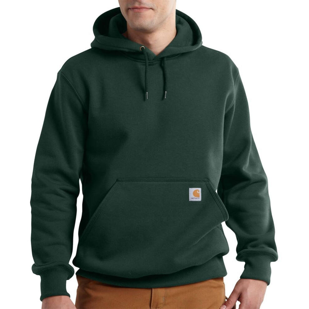 Carhartt Men's Rain Defender Loose Fit Heavyweight Sweatshirt Dark Green Small