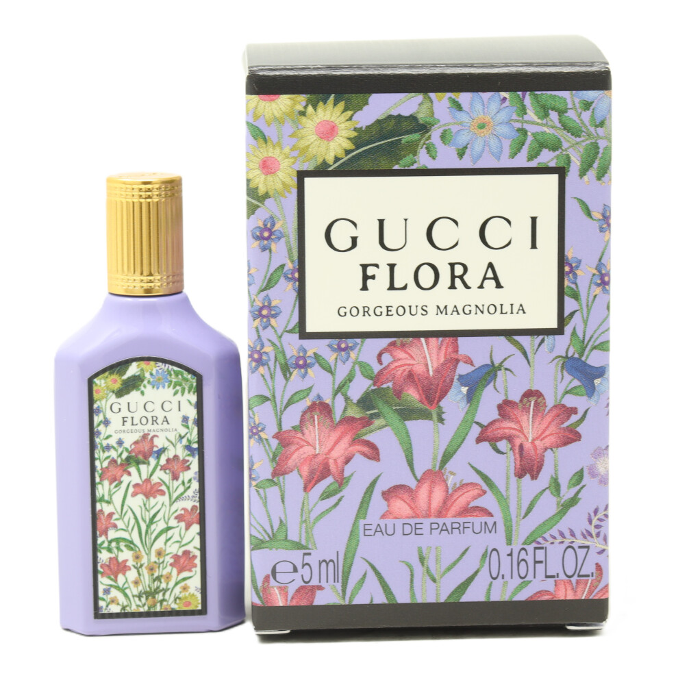 Gucci Flora Gorgeous Magnolia Eau De Parfum Miniature Splash For Women 0.16oz