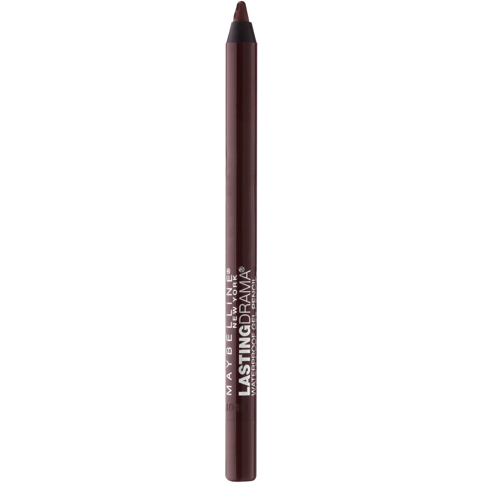 Maybelline Eyestudio Lasting Drama Waterproof Matte Gel Pencil Brown Eyeliner Makeup Glazed Toffee 1 Count