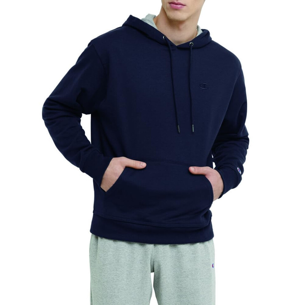 Champion Men's Hoodie Powerblend Fleece Striped Sweatshirt For Men Reg. Or Big & Tall