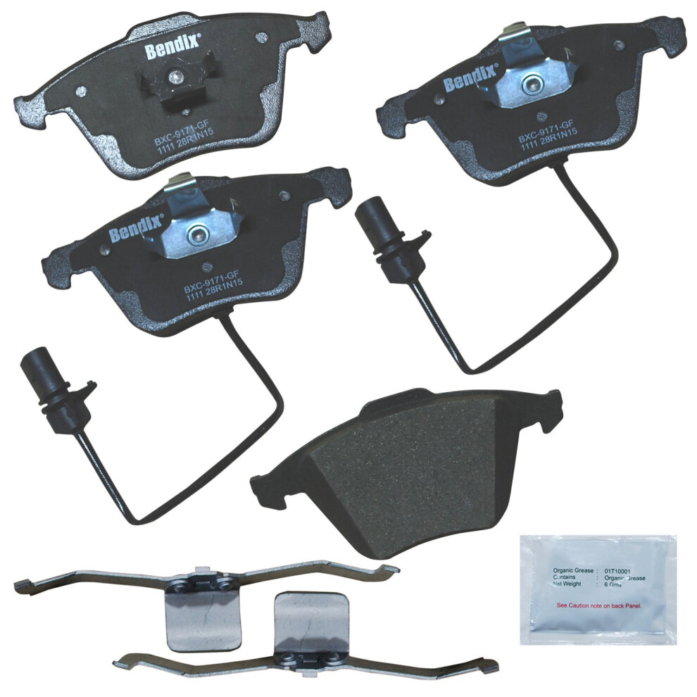 Bendix Priority1 Cfc1111 Ceramic Front Brake Pads For Audi A4 2009-2005 A4 Quattro 2003 A4 Quattro 2009-2005 A6 2011-2005 A6 Quattro 2011-2005 S3 887243213851