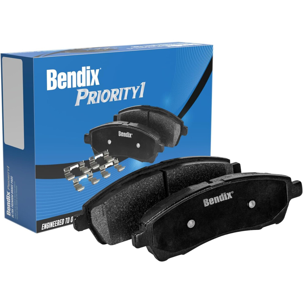 Bendix Priority1 Cfm1456 Semi-Metallic Rear Brake Pads For Select Models Audi A3 A3 Quattro Seat Leon Volkswagen Beetle Bora Caddy Clasico Eos 887243215282