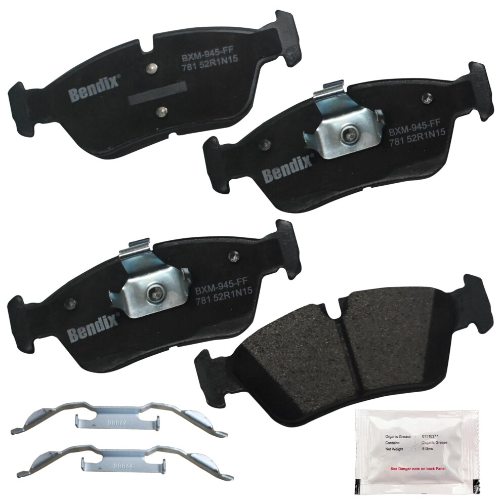 Bendix Priority1 Cfm781 Semi-Metallic Front Brake Pads For Select Models Bmw 318I 318Is 318Ti 320I 323Ci 323I 323Is 323Ti 325Ci 325I 325Xi 887243240000