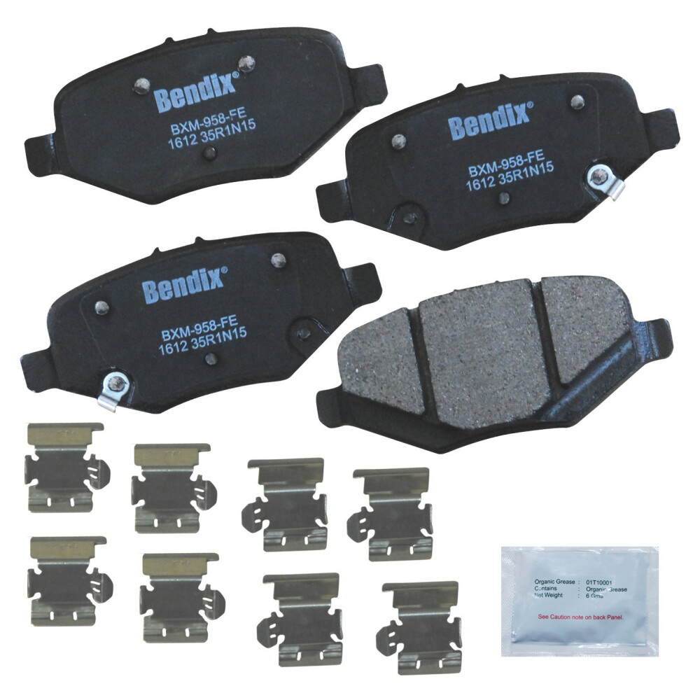 Bendix Priority1 Cfm1612 Semi-Metallic Rear Brake Pads For Select Models Ford Explorer Flex Police Interceptor Sedan Utility Special Service Tauru 887243215831