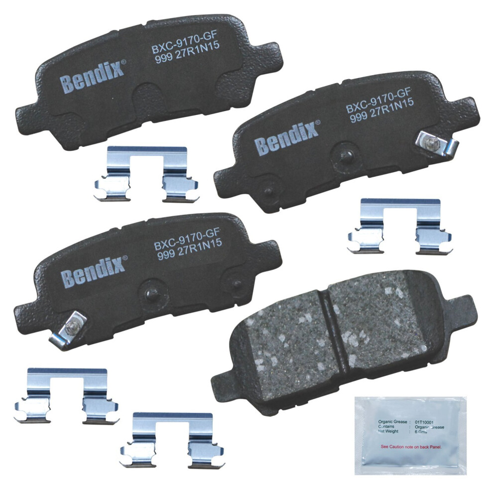 Bendix Priority1 Cfc999 Ceramic Rear Brake Pads For Buick Allure 2009-2005 Lacrosse 2009-2005 Chevrolet Impala 2013-2011 Impala 2016-2015 Impala L 887243213271