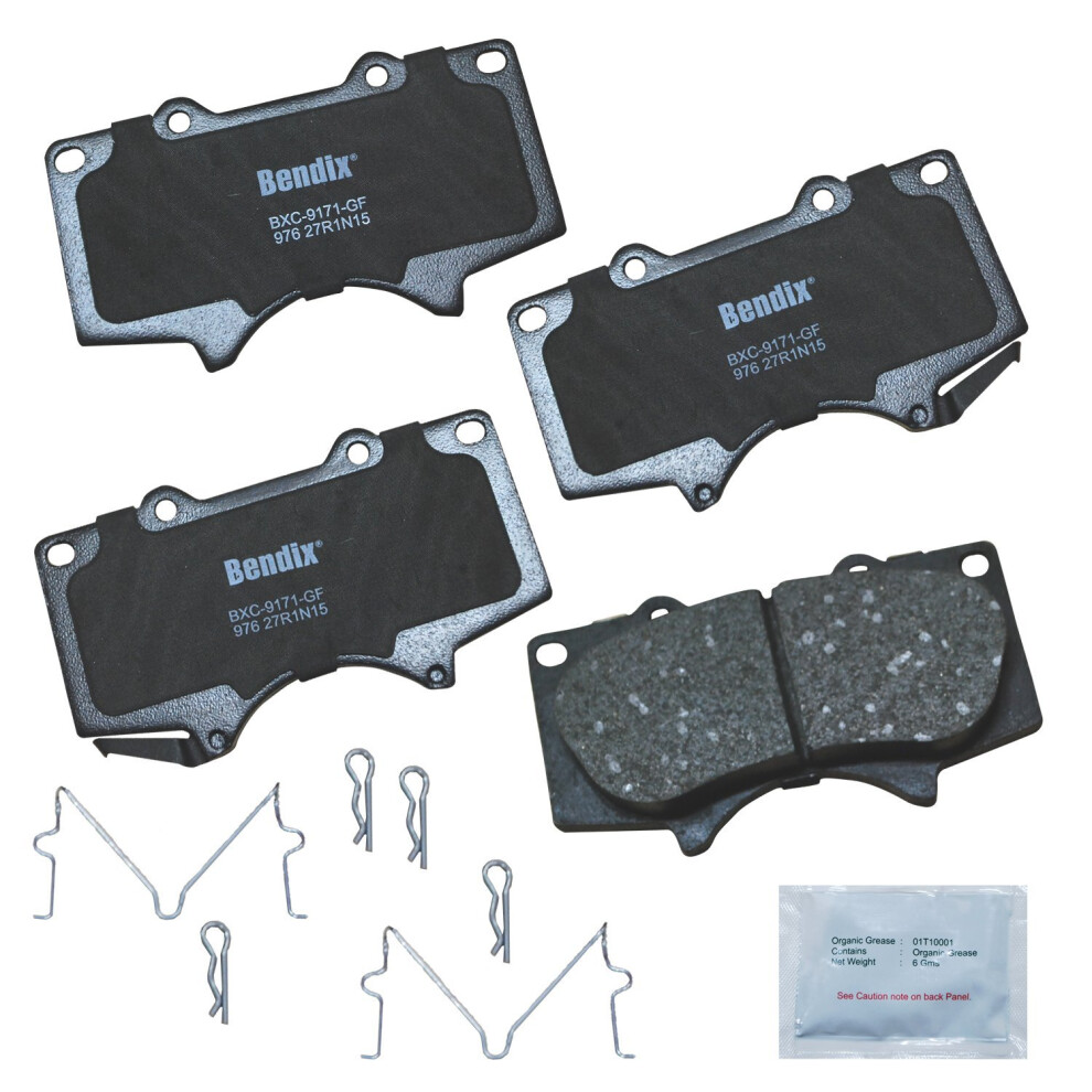 Bendix Priority1 Cfc976 Ceramic Front Brake Pads For Select Models Jac Frison Lexus Gx460 Gx470 Mitsubishi Montero Toyota 4Runner Fj Cruiser Seq 887243213226