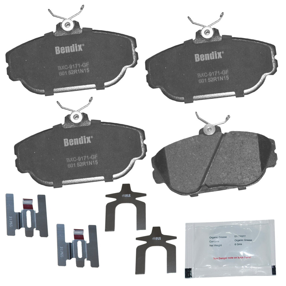 Bendix Priority1 Cfc601 Ceramic Front Brake Pads For Ford Sable 2000-1994 Taurus 2002-1994 Windstar 1998-1995 Lincoln Continental 1994-1993 Mercur 887243239714