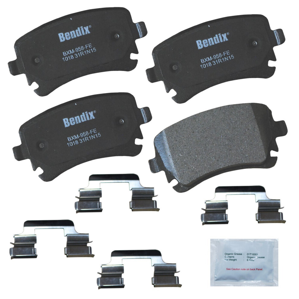 Bendix Priority1 Cfm1018 Semi-Metallic Rear Brake Pads For Select Models Audi A4 A4 Quattro A5 A5 A6 A6 A8 Allroad Rs4 Rs6 S4 S5 S6 S8 Tt Rs Bentley C 887243213349