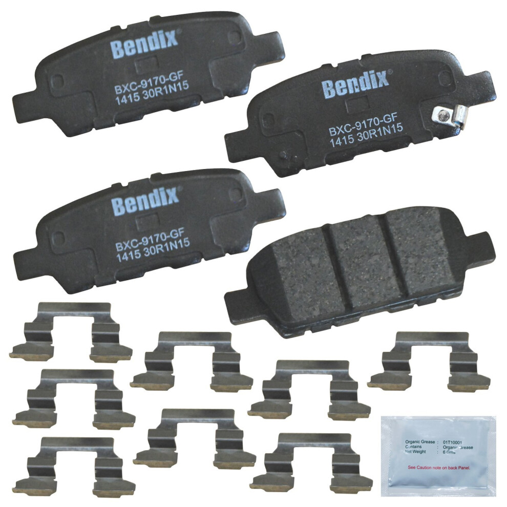 Bendix Priority1 Cfc1415 Rear Brake Pads For Infiniti Ex35 Ex37 Fx35 G25 G37 Jx35 M35h M37 Q40 Q50 Q60 Q70 Q70l Qx50 Qx60 Qx70 Nissan 370Z Altima Juke 887243215022