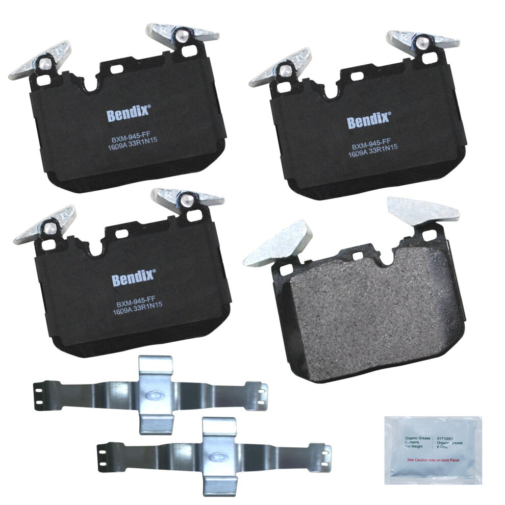Bendix Priority1 Cfm1609a Semi-Metallic Front Brake Pads For Select Models Bmw 228I Xdrive 230I 320I 328I 330I 335I Gt 340I 428I Gran Coupe Xdrive 430 887243215787