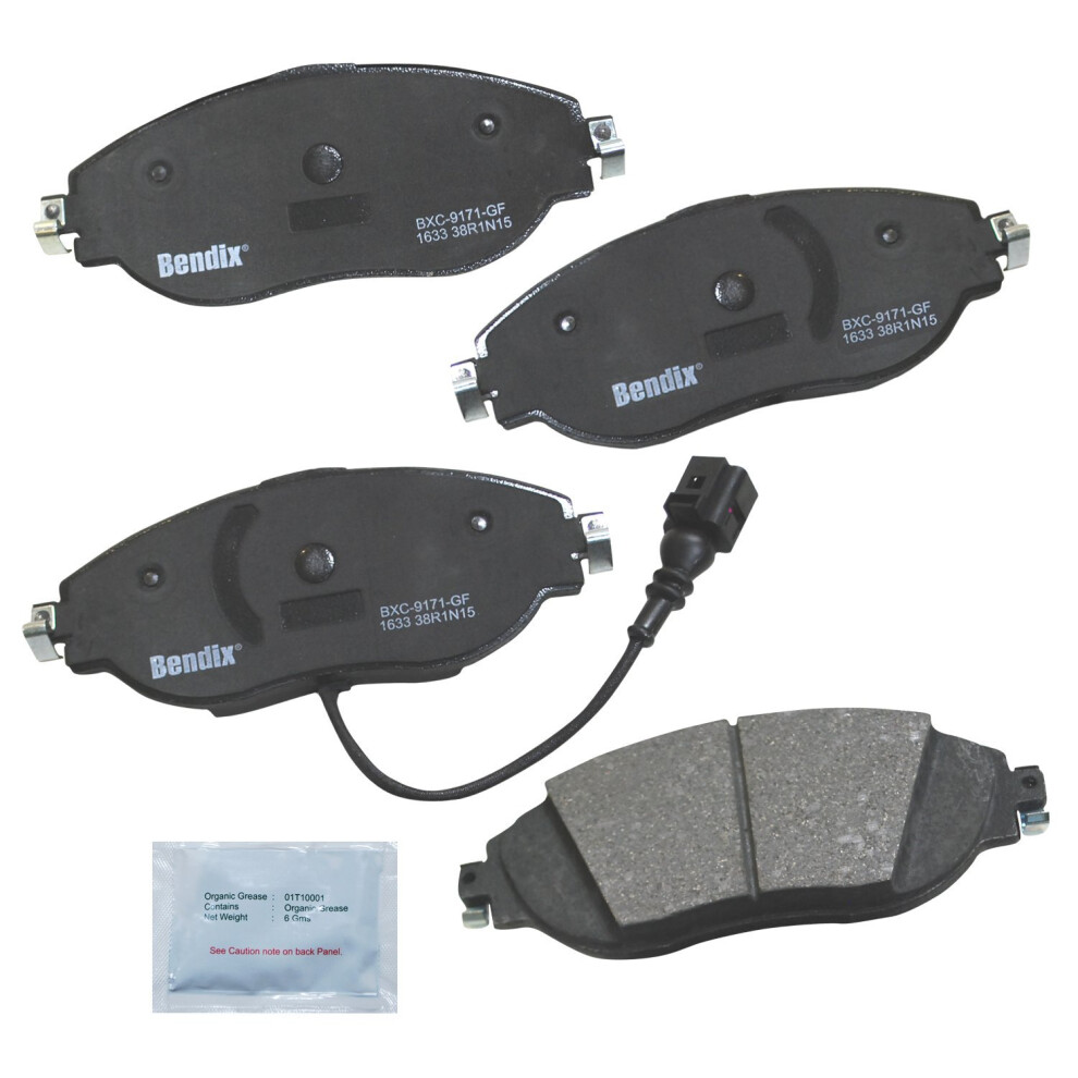 Bendix Priority1 Cfc1633 Ceramic Front Brake Pads For Select Models Audi A3 Quattro S3 Seat Leon Tarraco Volkswagen Arteon Cc Golf R Gti Jetta 887243215923