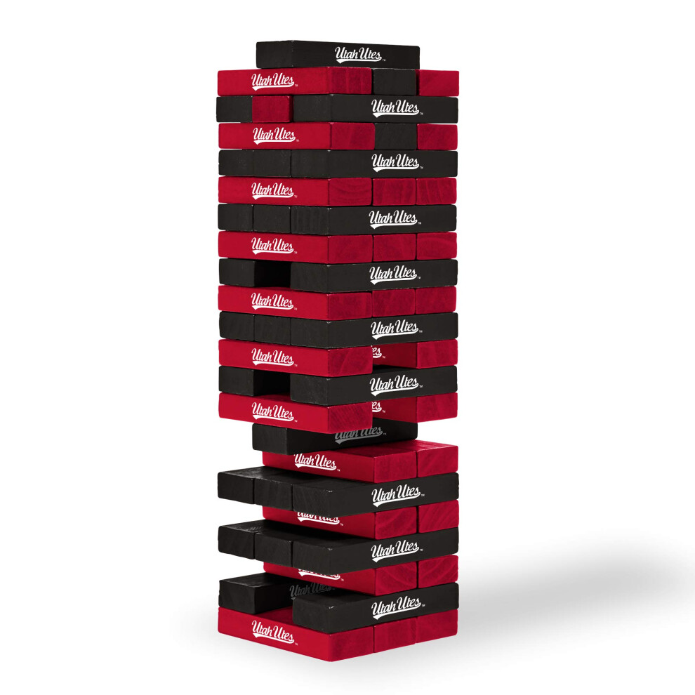 Wild Sports NCAA Utah Utes Table Top Stackers 3 X 1 X .5 Team Color