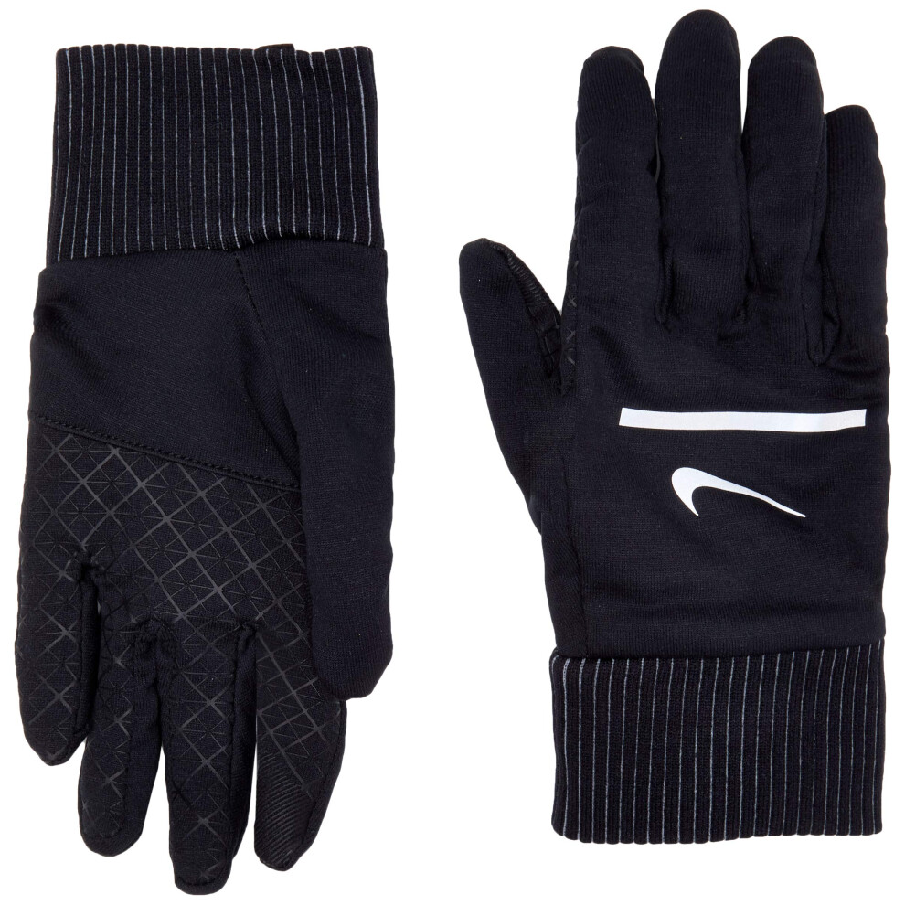 Nike Mens Sphere Running Gloves Black/Silver LG