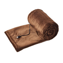 (Coffee) Heated Blanket Thickened Usb Charging Large Heating Range Safe Using Firm Hem Heating Blanket For Sofa