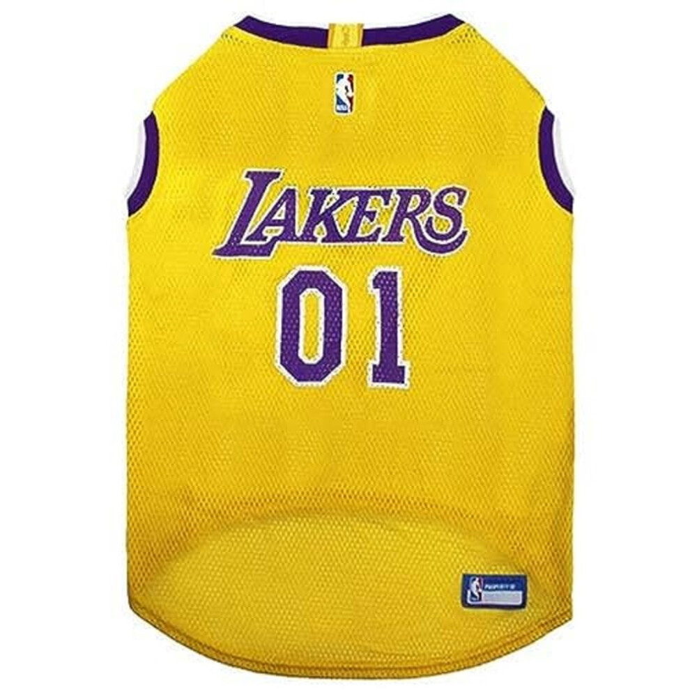 Photos - Dog Clothing Pets First NBA LOS ANGELES LAKERS DOG Jersey X-Large - Tank Top Basketball Pet Jersey LAK-4047-XL 
