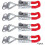 4 adjustable metal toggle locks for cabinets and equipment, 150 kg capacity 3