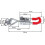 4 adjustable metal toggle locks for cabinets and equipment, 150 kg capacity 2