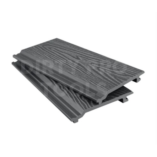 (Woodgrain Grey, 25) Composite Cladding Boards Woodgrain Plastic Exterior Bulk