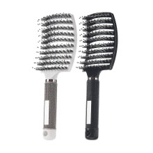Sunrain Boar Bristle Hair Brush, 2 pieces, curved and ventilated, ideal for detangling all hair types