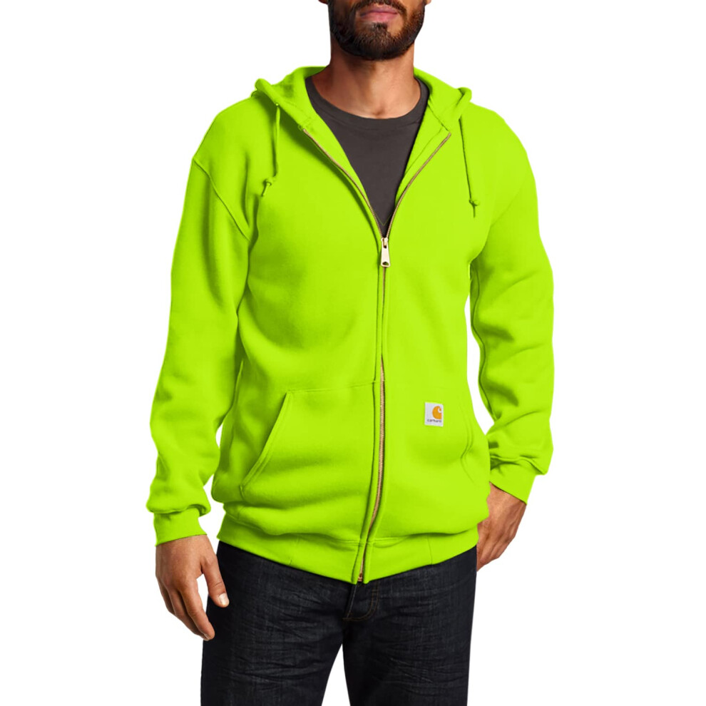 Carhartt Men's Loose Fit Midweight Full-Zip Sweatshirt Brite Lime XX-Large Tall