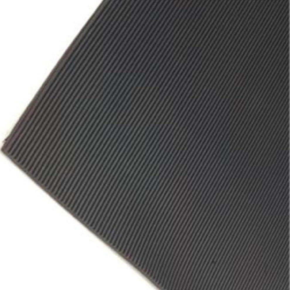 (2m x 3m) Fine Ribbed Rubber Roll Flooring Matting 3mm Thick 2m Wide Up to 15m Length