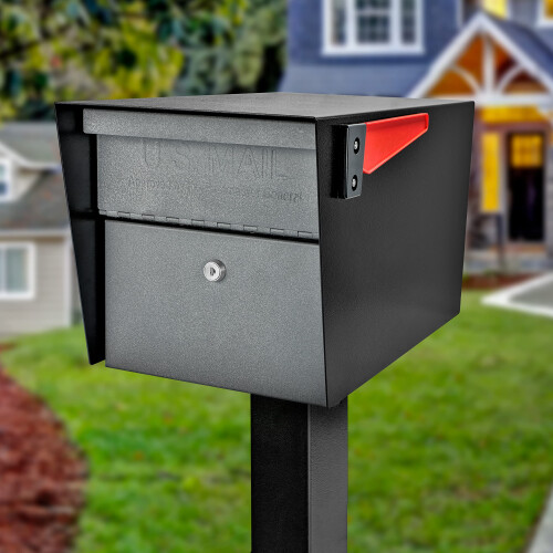 Hugo Boss Mail Boss 7521 Mail Manager Locking Mailbox  Large  Black & Granite 1